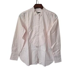 J. Crew Jules Tuxedo Shirt Cotton Poplin Classic Ft Women‎ 8 Pink NWT $128 CP642
